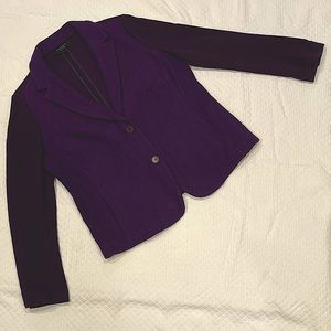 Talbots Purple Wool Blazer Woman Sz 14WP